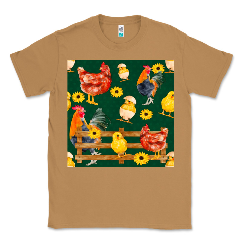 Farm Life Seamless Pattern Classic Tee by FaDigitalArtStudio | Teevron