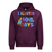 Mauve Wine i blasted my way through 100 days Urban Hoodie - MaliasSmallBusiness