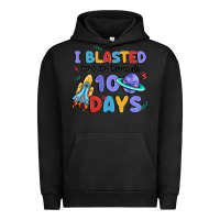Pigment Black i blasted my way through 100 days Urban Hoodie - MaliasSmallBusiness