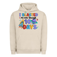 Pigment French Oak i blasted my way through 100 days Urban Hoodie - MaliasSmallBusiness