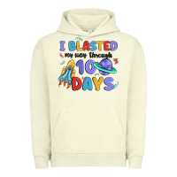 Pigment Pistachio i blasted my way through 100 days Urban Hoodie - MaliasSmallBusiness