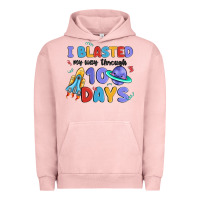 Pigment Salmon i blasted my way through 100 days Urban Hoodie - MaliasSmallBusiness