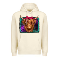 Sandshell halloween highland cow Premium Hoodie - Jasminsmagicworld