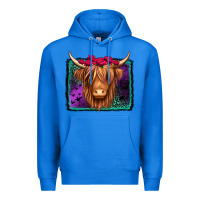 True Royal halloween highland cow Premium Hoodie - Jasminsmagicworld