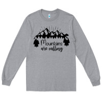 Heather Grey Mountains Long Sleeve Tee - Unal Design