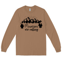 Toasted Coconut Mountains Long Sleeve Tee - Unal Design