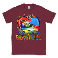 Burgundy different is beautiful Classic Tee - Zillion Design Studio