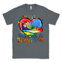 Charcoal Heather different is beautiful Classic Tee - Zillion Design Studio