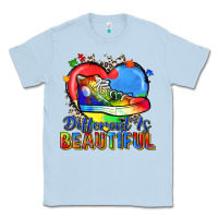 Dusty Blue different is beautiful Classic Tee - Zillion Design Studio