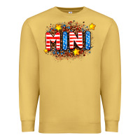 Antique Gold usa mini  leopard background Premium Sweatshirt - AdoDesignShop