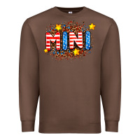 Usa Mini  Leopard Background Premium Sweatshirt | Teevron