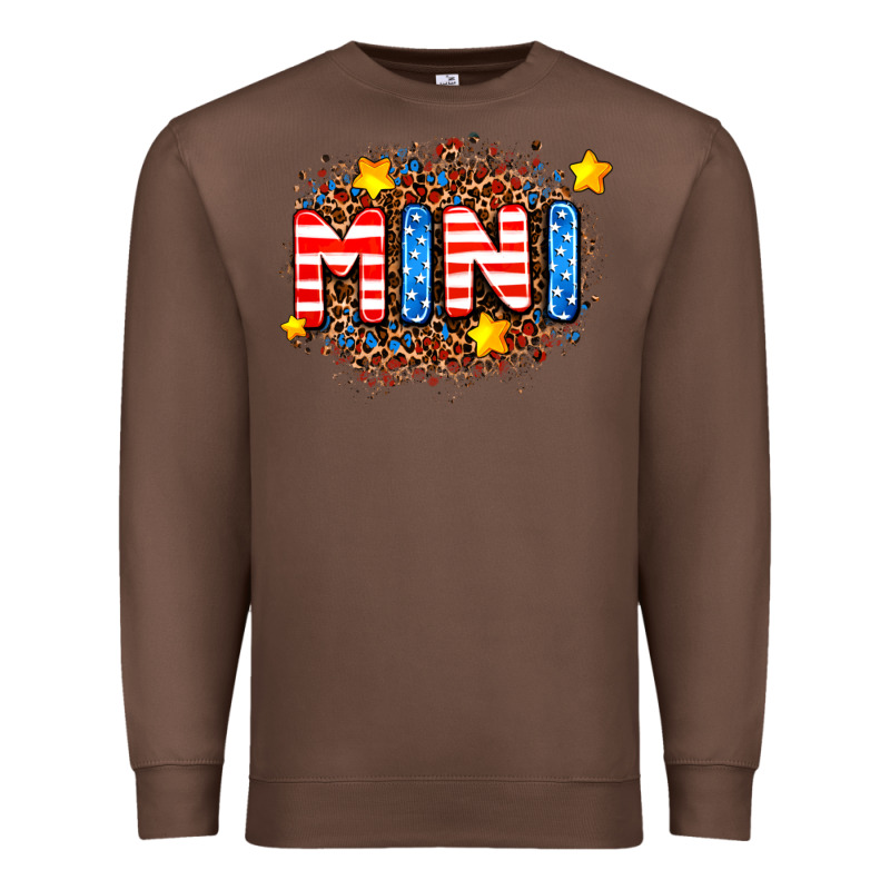 Usa Mini  Leopard Background Premium Sweatshirt by AdoDesignShop | Teevron