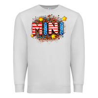 Dove Grey usa mini  leopard background Premium Sweatshirt - AdoDesignShop