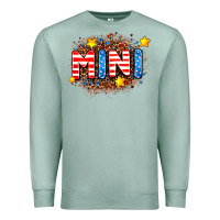 Seafoam usa mini  leopard background Premium Sweatshirt - AdoDesignShop