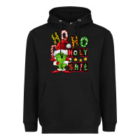 Black ho ho holy shit Heavyweight Hoodie - FaDigitalArtStudio