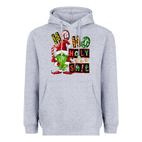 Heather Grey ho ho holy shit Heavyweight Hoodie - FaDigitalArtStudio