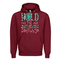 Burgundy hold on let me overthink this Zipper Hoodie - Zillion Design Studio