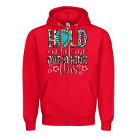 Red hold on let me overthink this Zipper Hoodie - Zillion Design Studio