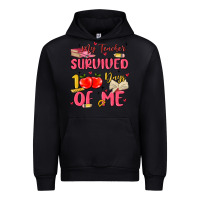 Black my teacher survived 100 days of me Urban Hoodie - MaliasSmallBusiness