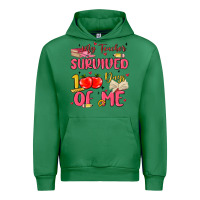 Emerald my teacher survived 100 days of me Urban Hoodie - MaliasSmallBusiness