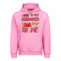 Fuchsia Pink my teacher survived 100 days of me Urban Hoodie - MaliasSmallBusiness