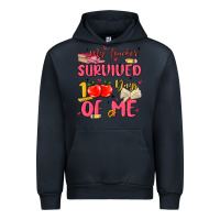 Navy my teacher survived 100 days of me Urban Hoodie - MaliasSmallBusiness