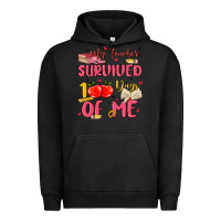 Pigment Black my teacher survived 100 days of me Urban Hoodie - MaliasSmallBusiness