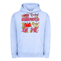 Pigment Grape Ice my teacher survived 100 days of me Urban Hoodie - MaliasSmallBusiness