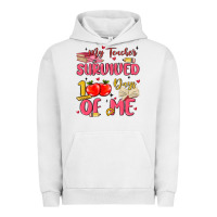 Pigment Lunar Rock my teacher survived 100 days of me Urban Hoodie - MaliasSmallBusiness