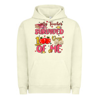 Pigment Pistachio my teacher survived 100 days of me Urban Hoodie - MaliasSmallBusiness