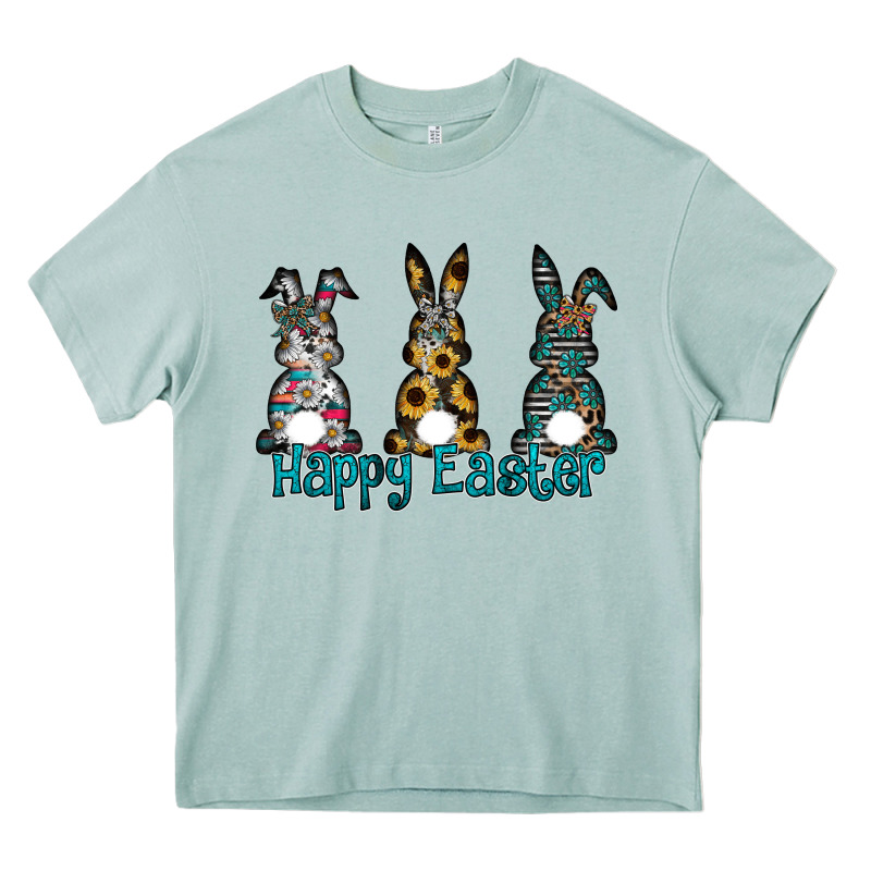 Happy Easter Heavy Core Tee by CowhideDigitalArt | Teevron
