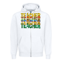 White teacher teacher teacher Zipper Hoodie - texasbilliewilder