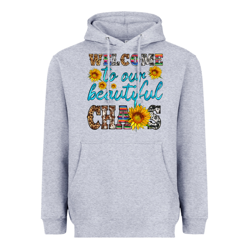 Welcome To Our Beautiful Chaos Heavyweight Hoodie by HRA Design Shop | Teevron