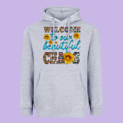 Welcome To Our Beautiful Chaos Heavyweight Hoodie Designed By Hra Design Shop