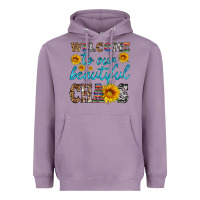 Lavender welcome to our beautiful chaos Heavyweight Hoodie - HRA Design Shop