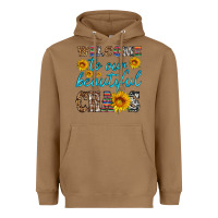 Toasted Coconut welcome to our beautiful chaos Heavyweight Hoodie - HRA Design Shop