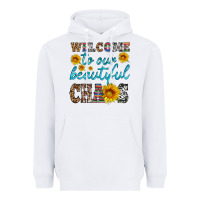White welcome to our beautiful chaos Heavyweight Hoodie - HRA Design Shop