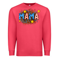 Cardinal usa Mama  leopard background Premium Sweatshirt - AdoDesignShop