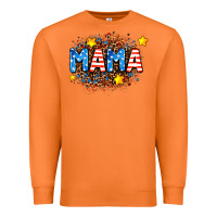 Carrot usa Mama  leopard background Premium Sweatshirt - AdoDesignShop