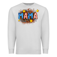 Dove Grey usa Mama  leopard background Premium Sweatshirt - AdoDesignShop