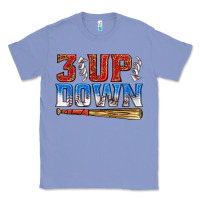 Colony Blue 3 up 3 down baseball Classic Tee - texasbilliewilder