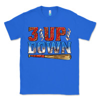 True Royal 3 up 3 down baseball Classic Tee - texasbilliewilder