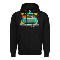 Black teacher truck Zipper Hoodie - texasbilliewilder