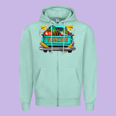 Zipper Hoodie teacher truck