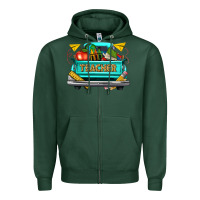 Sports Green teacher truck Zipper Hoodie - texasbilliewilder