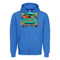 True Royal teacher truck Zipper Hoodie - texasbilliewilder