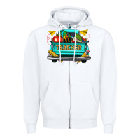 White teacher truck Zipper Hoodie - texasbilliewilder