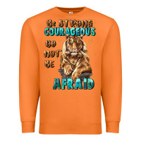 Carrot be strong and courageous Premium Sweatshirt - JahusDesignShop