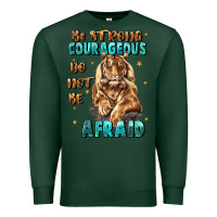 Sports Green be strong and courageous Premium Sweatshirt - JahusDesignShop