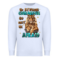 White be strong and courageous Premium Sweatshirt - JahusDesignShop